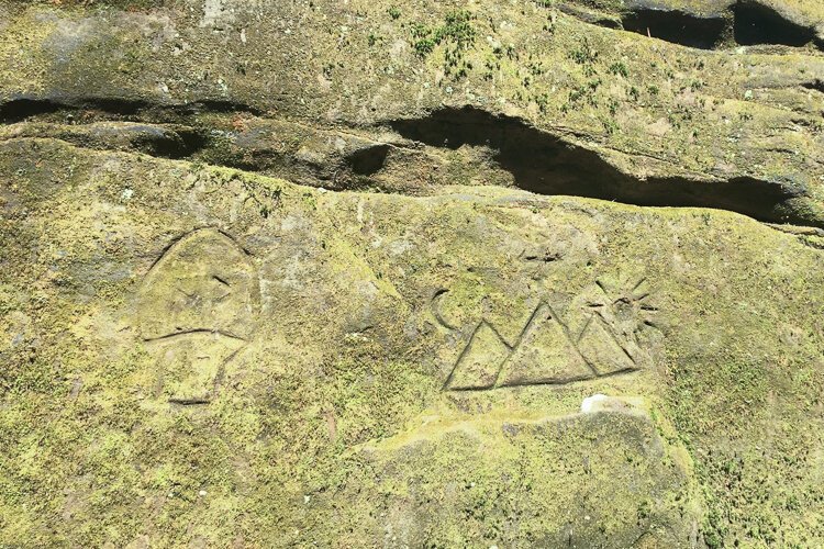 Pyramids in Hinckley? Only on Worden's Ledges Loop trail.